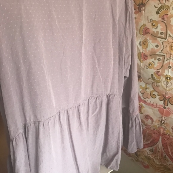 Como Vintage Swiss Dot Blouse W/ Bell Sleeve - Picture 7 of 8